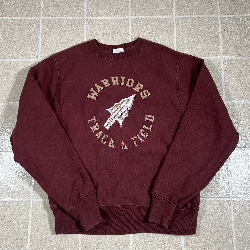 Vintage Champion Reverse Weave Sweatshirt  Warriors Track & Field Size Small